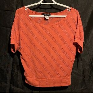 Streetwear Society Orange Short Sleeve Top